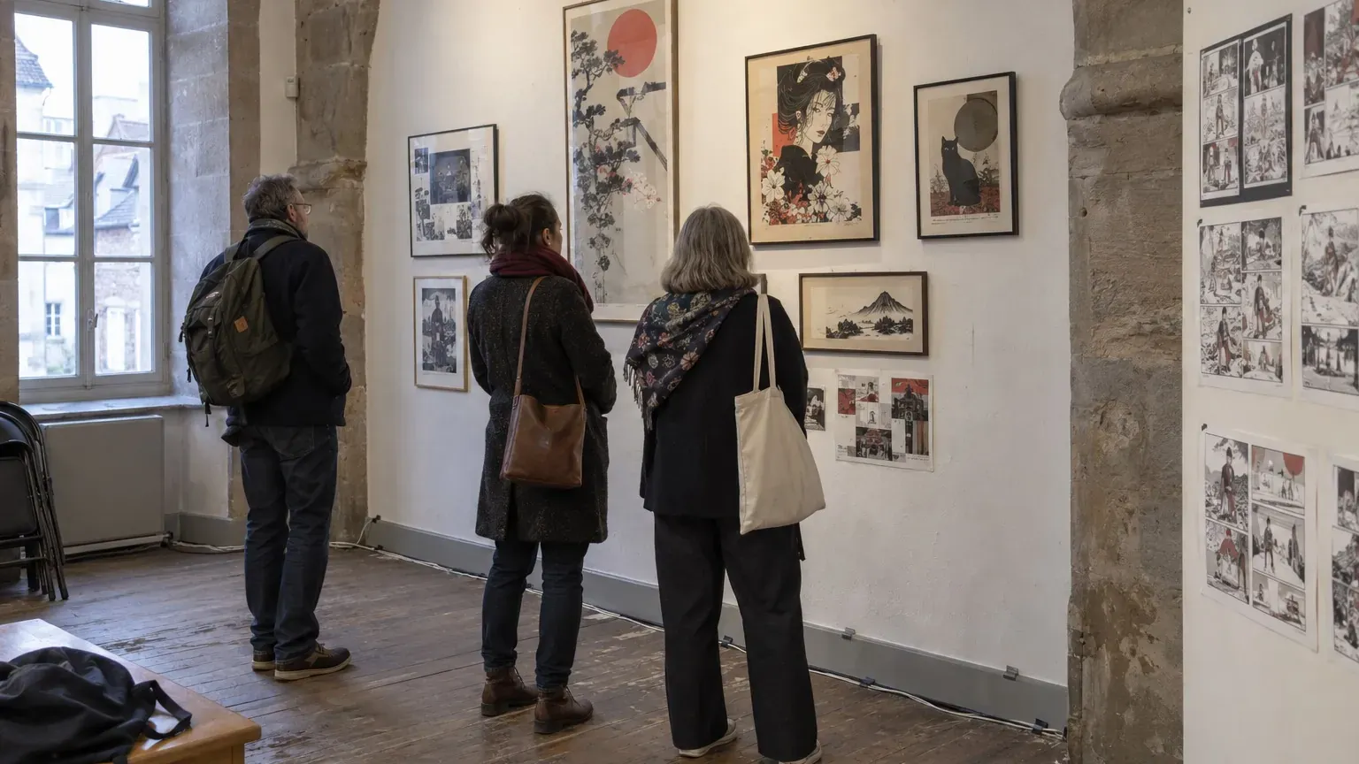 1 000 visiteurs à Colmar : les douze ans de Jean Freund au Japon, racontés en dessins, affiches et BD