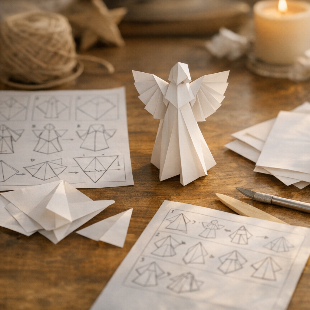 Fold, step, paper : si vous cherchez un ange en origami à plier