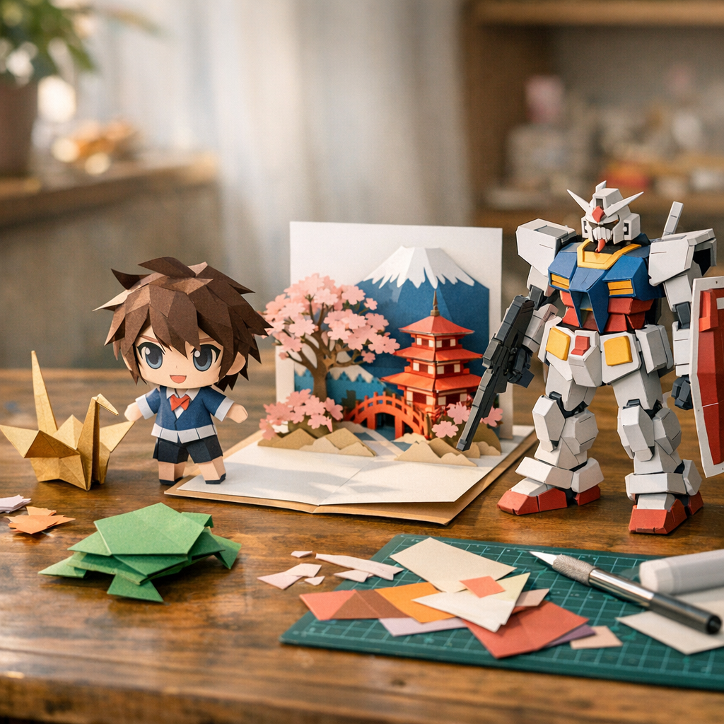 Comment savoir si votre projet “anime en papier” relève de l’origami, du kirigami, du papercraft ou de l’origami animé ?