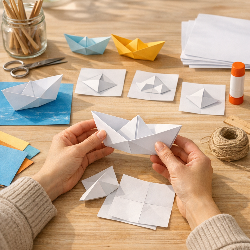 Comment faire un bateau en papier facile