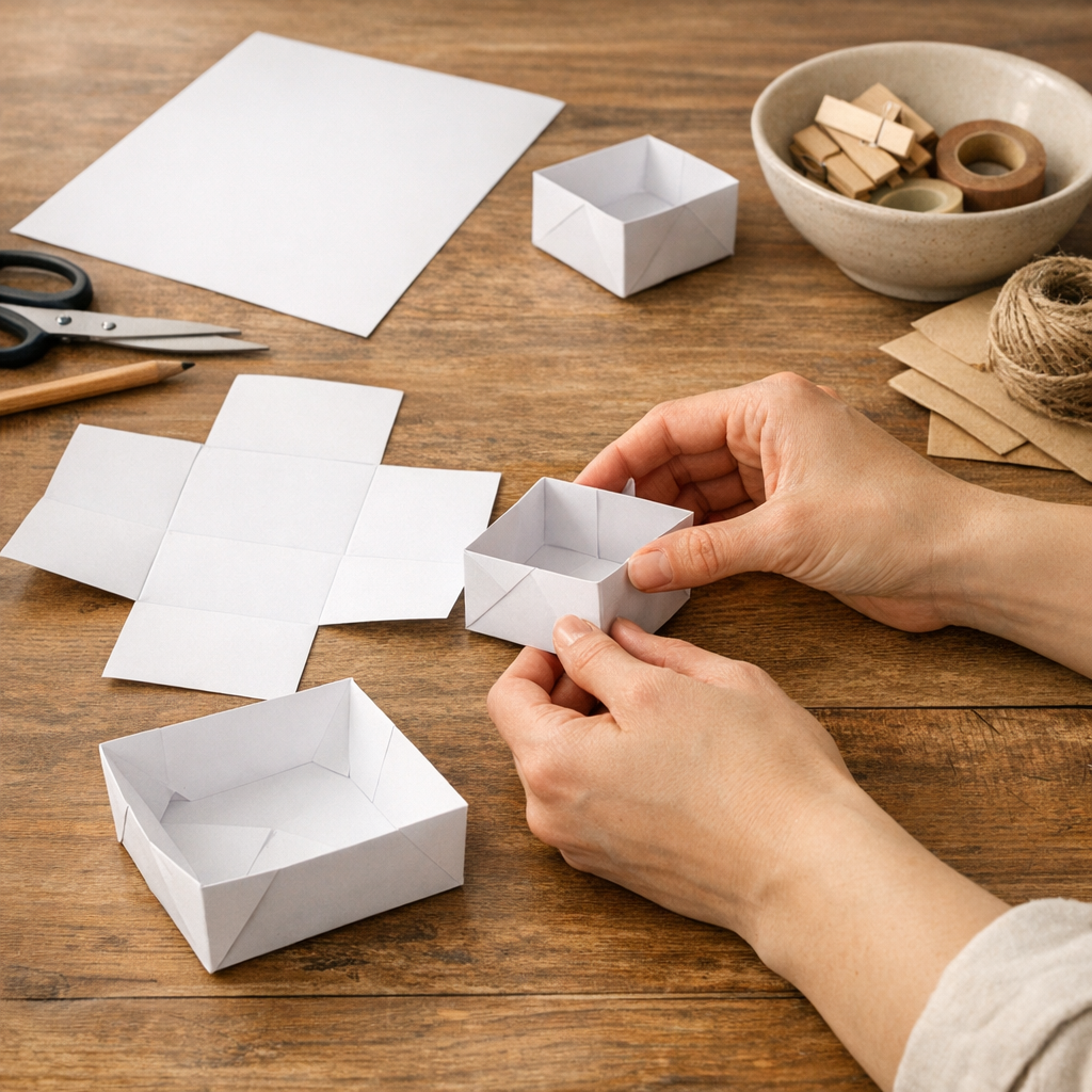 Comment faire une boite en papier avec une feuille A4
