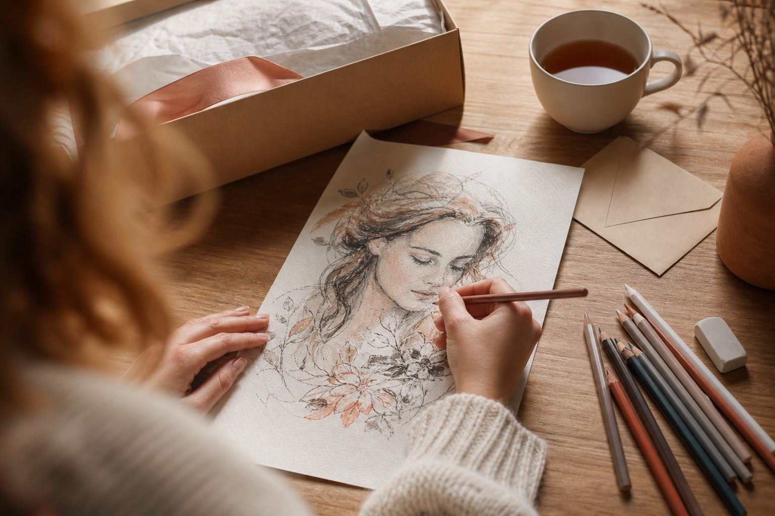 Créer un dessin à offrir : la piste la plus personnelle