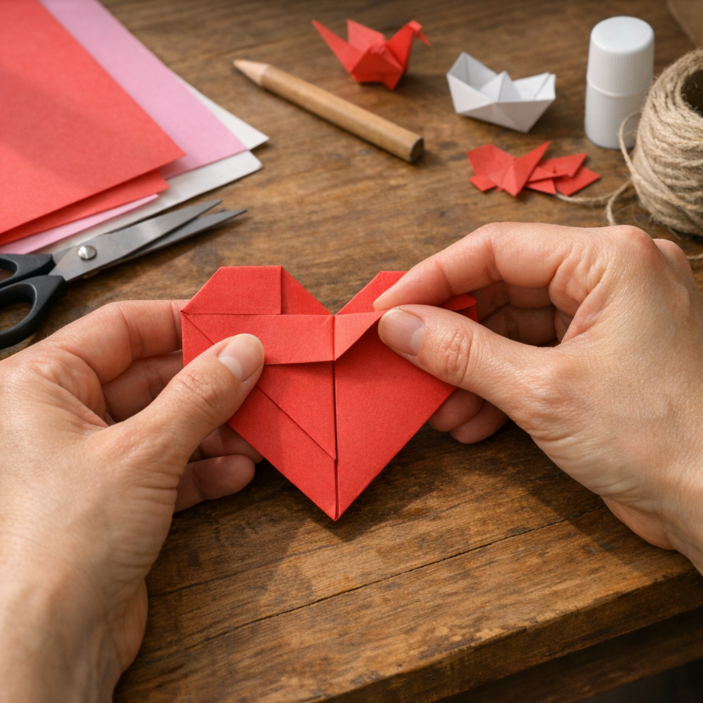 Comment faire un cœur en Origami selon l’usage voulu