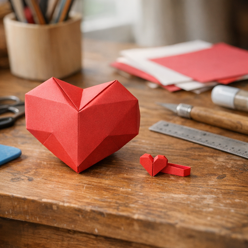 Comment réussir un cœur Origami 3D selon votre papier
