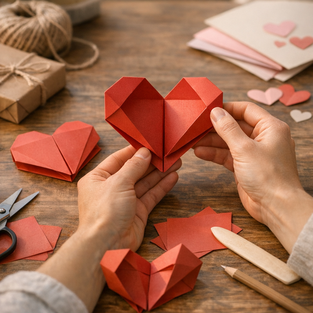 Comment faire un cœur en papier qui s'ouvre