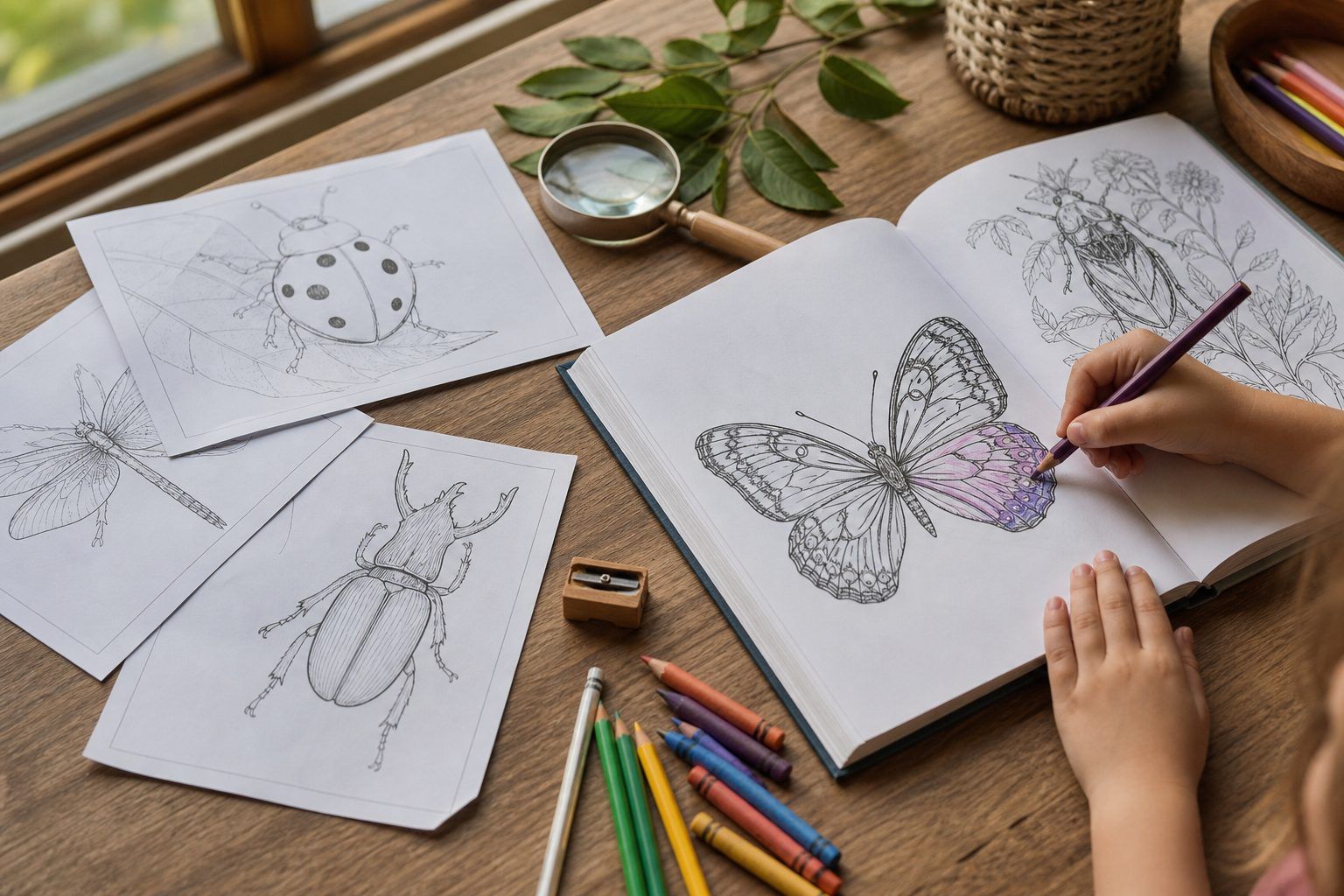 Coloriages gratuits ou cahier sur les insectes&nbsp;: que choisir&nbsp;?