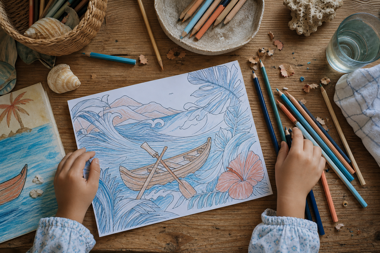 Le coloriage Vaiana transforme un après-midi en voyage créatif