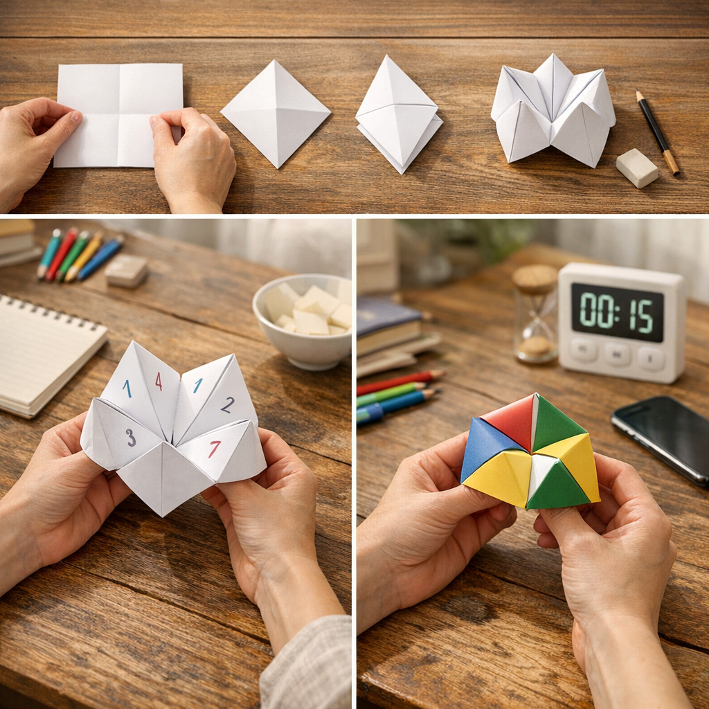 Etape par étape : faire la cocotte-jeu, puis choisir entre méthode classique et méthode rapide