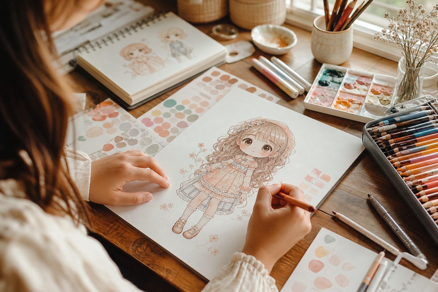 À propos du personnage&nbsp;: du visage au coloriage personnalisé