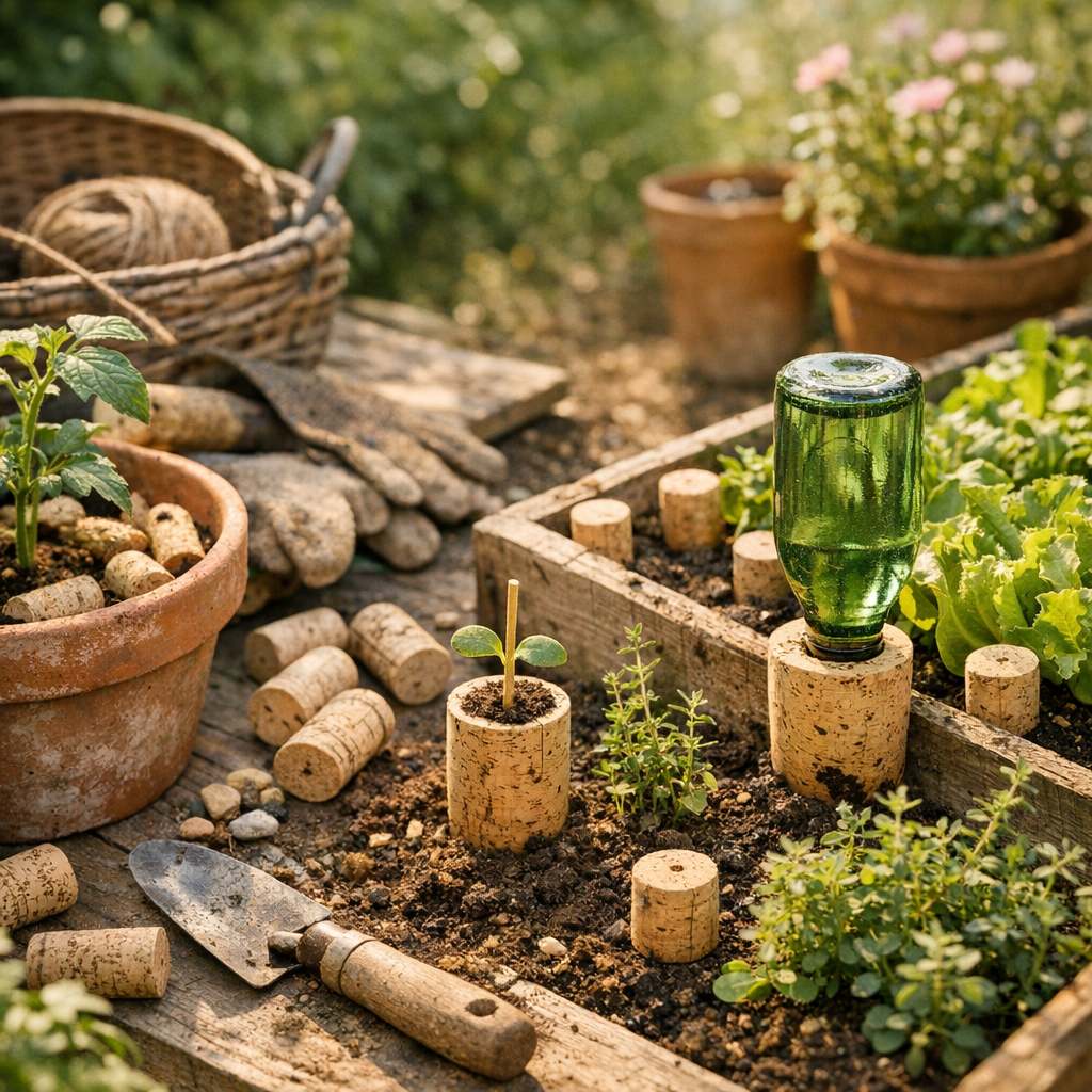 Au jardin : pourquoi les bouchons de liège ne servent pas qu'à la décoration