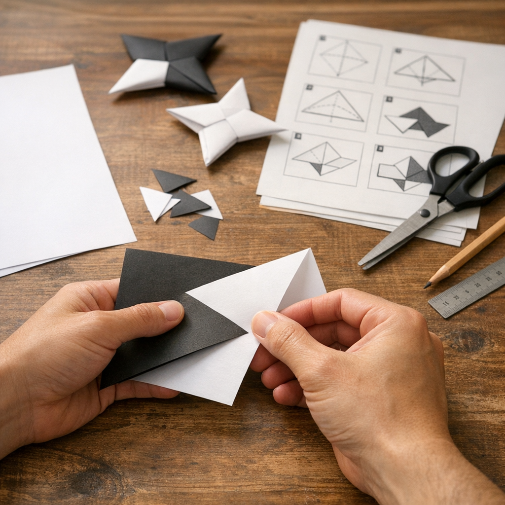 Comment faire un origami avec une feuille A4 ?