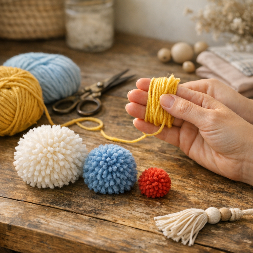Taille, densité, finitions : comment adapter le pompon au projet final