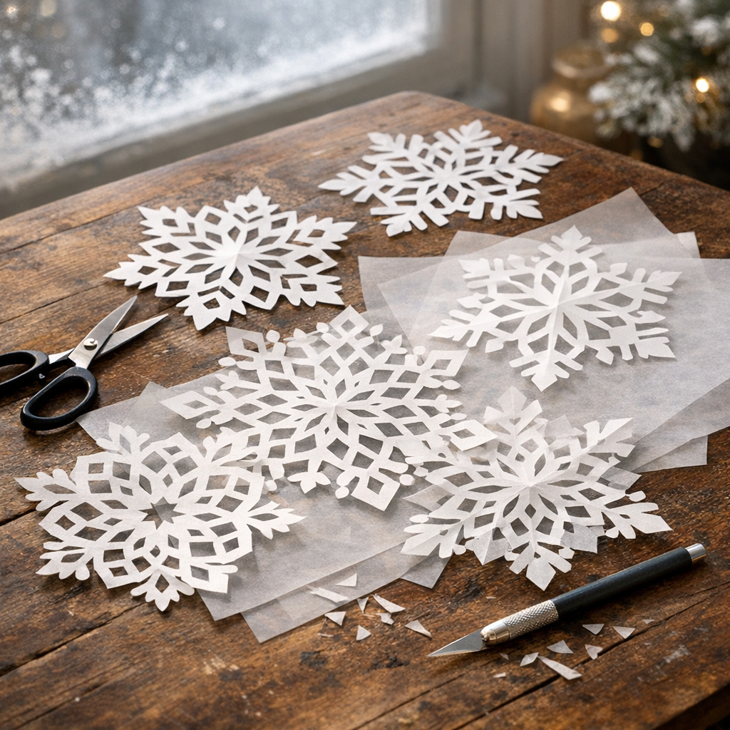Comment faire un Flocon de neige en papier façon origami
