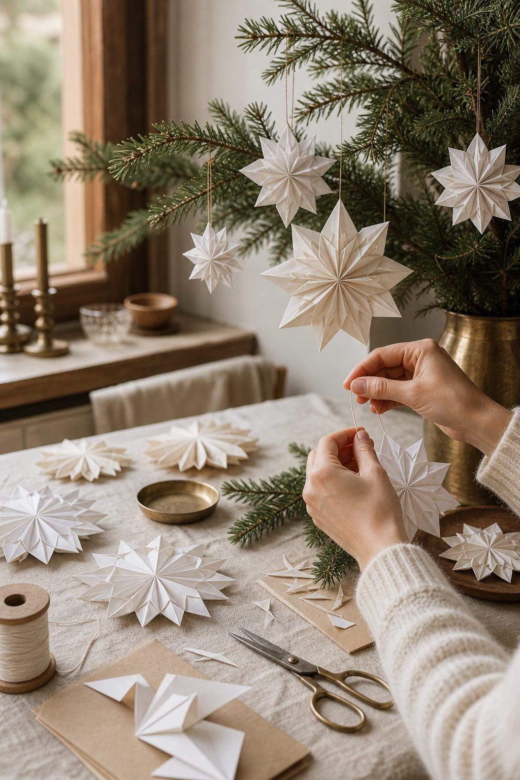 Transformer les flocons en déco de Noël
