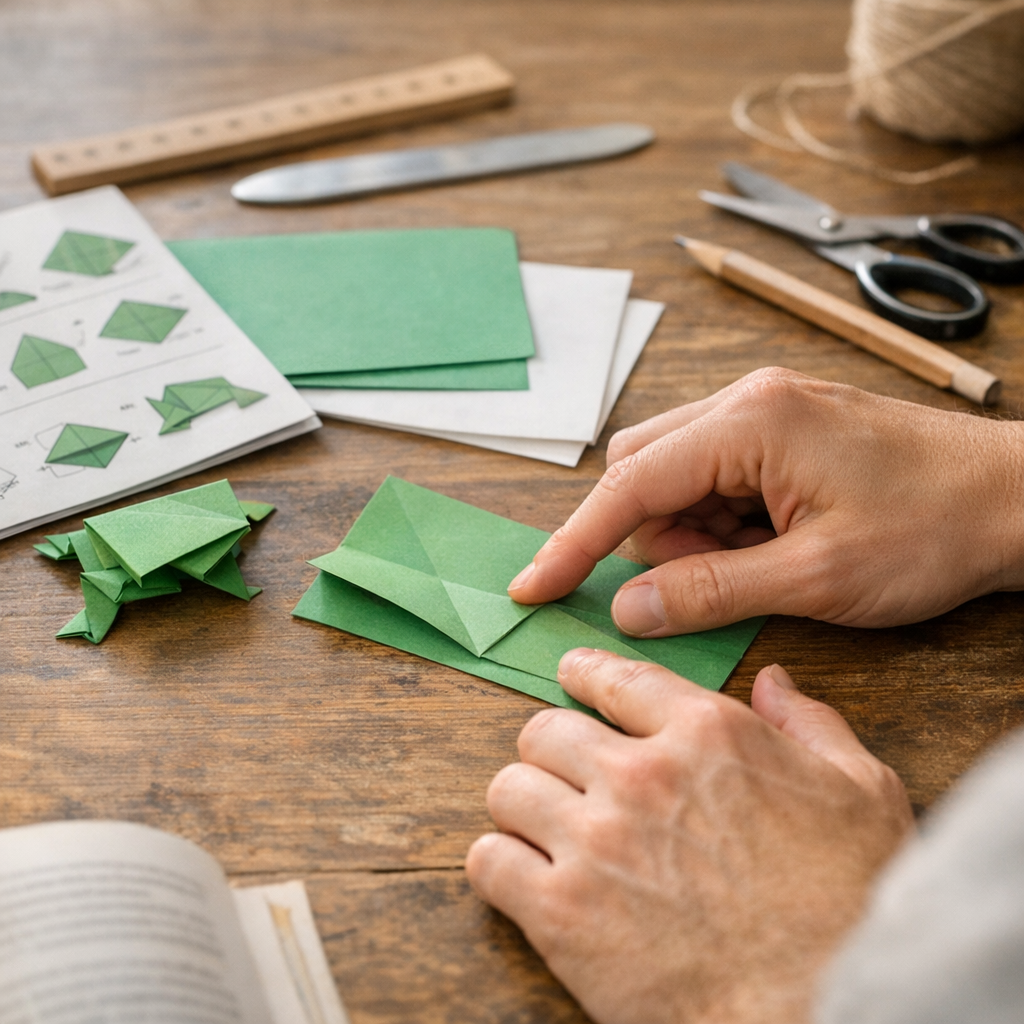 Comment faire un origami avec une feuille rectangulaire ?