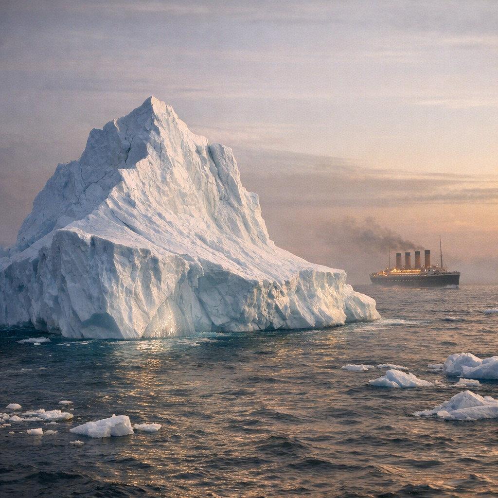 Taille, trajectoire et disparition&nbsp;: qu’est devenu l’iceberg du Titanic&nbsp;?