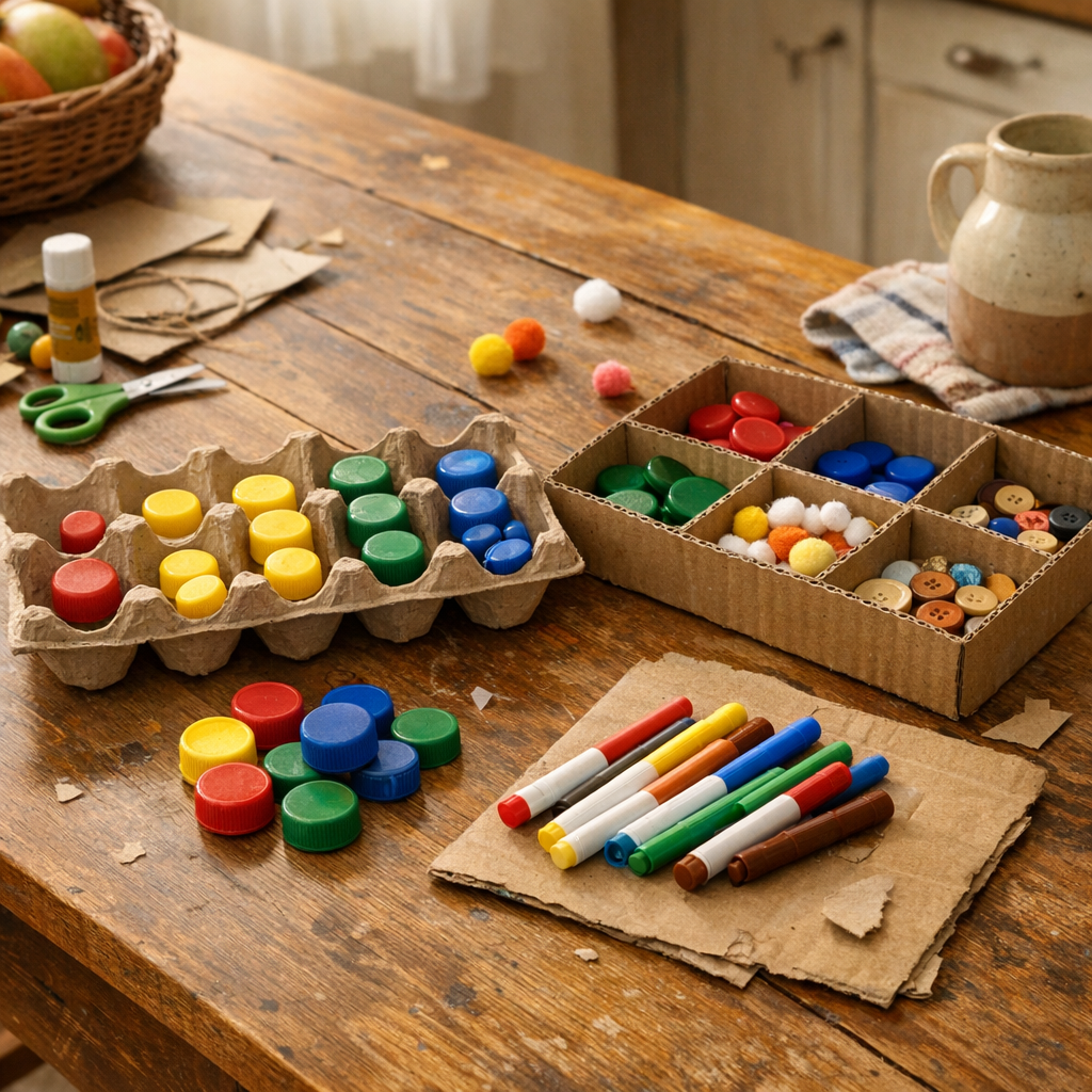 Des idées de bricolage enfant en carton recyclé vraiment utiles