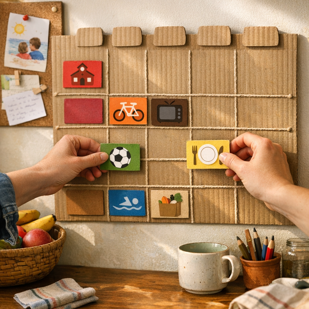 Comment organiser l’emploi du temps de la famille sur la semaine