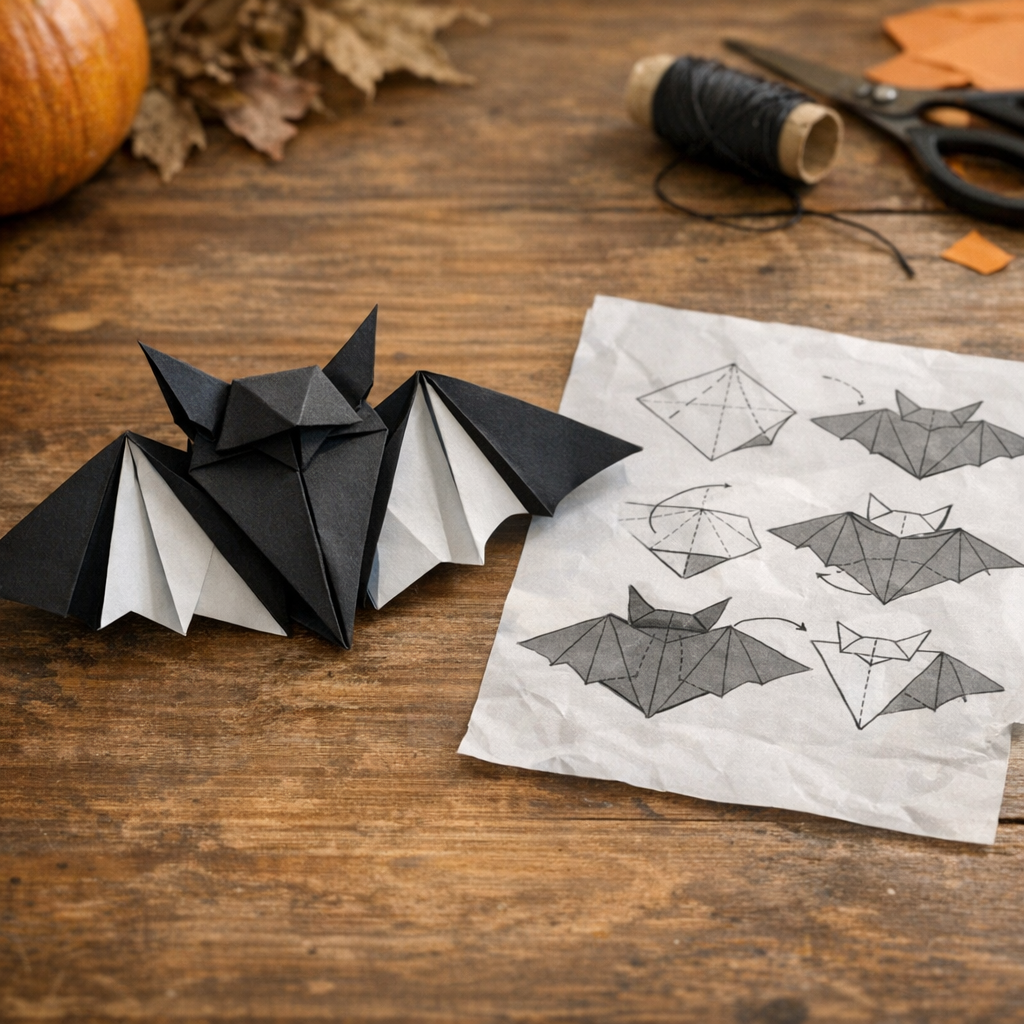 Comment réussir un Origami Chauve-souris facile du premier pli