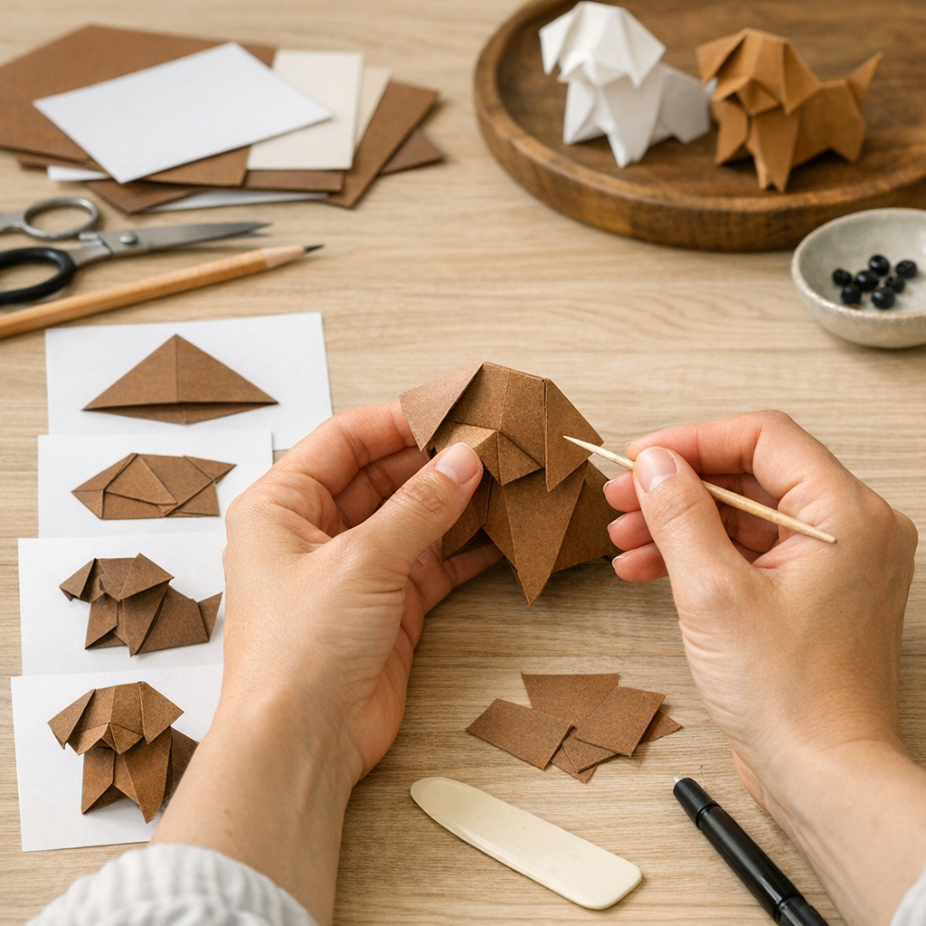 Comment faire un chien en papier : pas-à-pas simple avec micro-corrections utiles