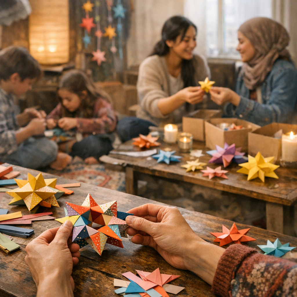 Les étoiles en origami ne servent pas qu’à décorer : un usage modulaire, culturel et solidaire