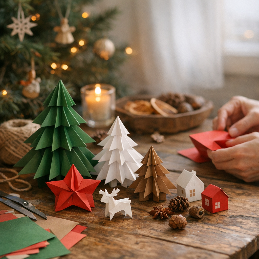 Du sapin à la table : l’idée oubliée des origamis de Noël