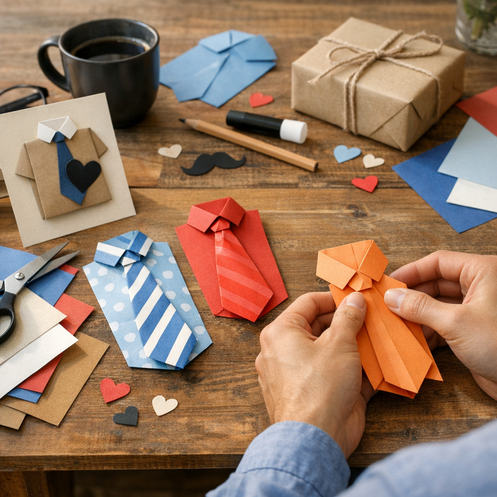 Comment faire une cravate en papier pour la fête des pères