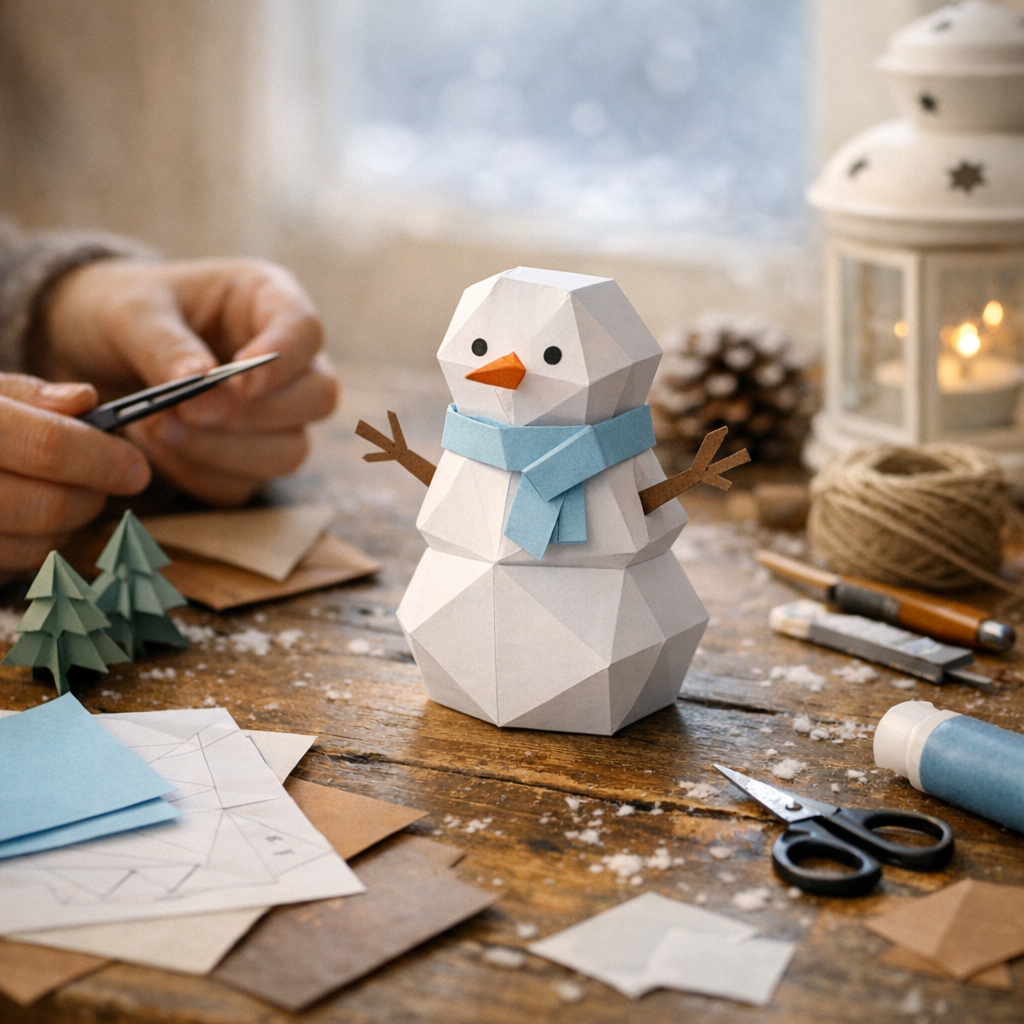 Comment faire un bonhomme en papier qui tient debout