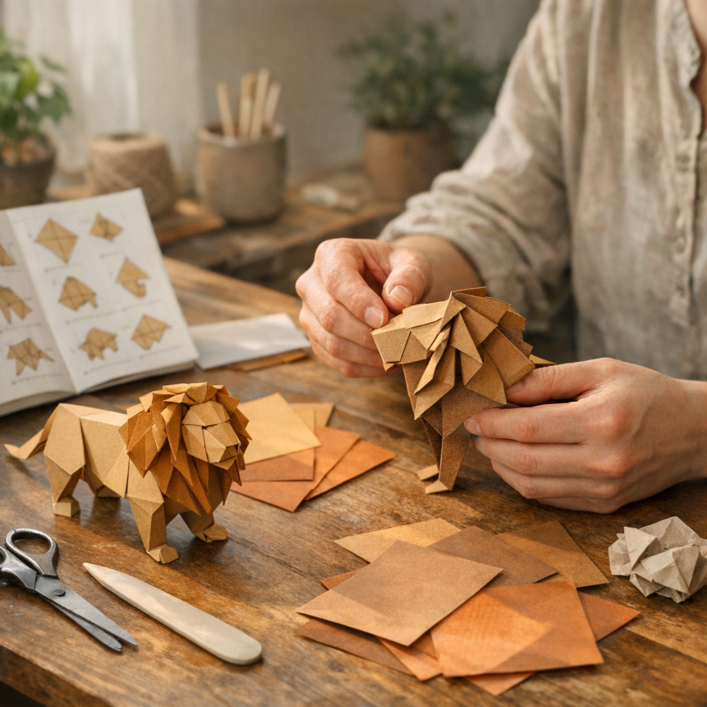 Comment faire un lion en papier sans se décourager