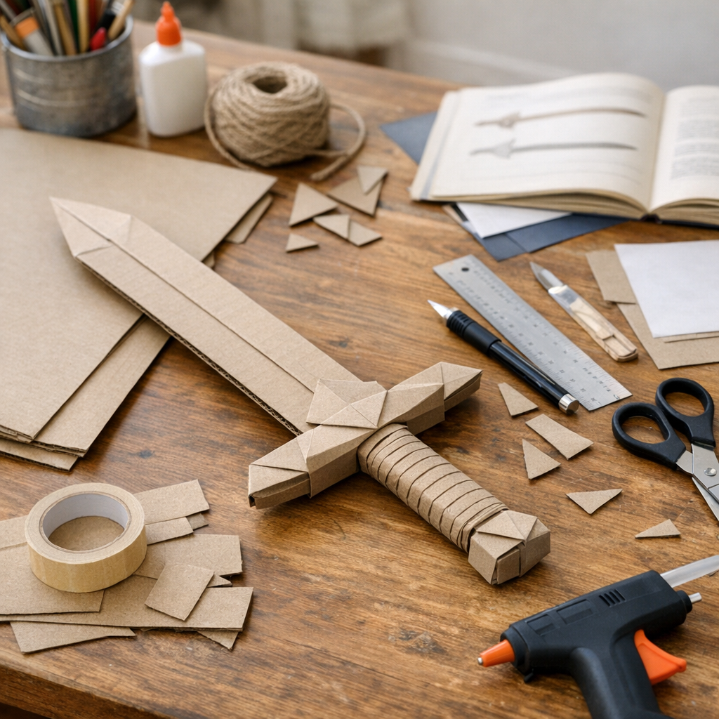 Comment faire une épée en carton ?