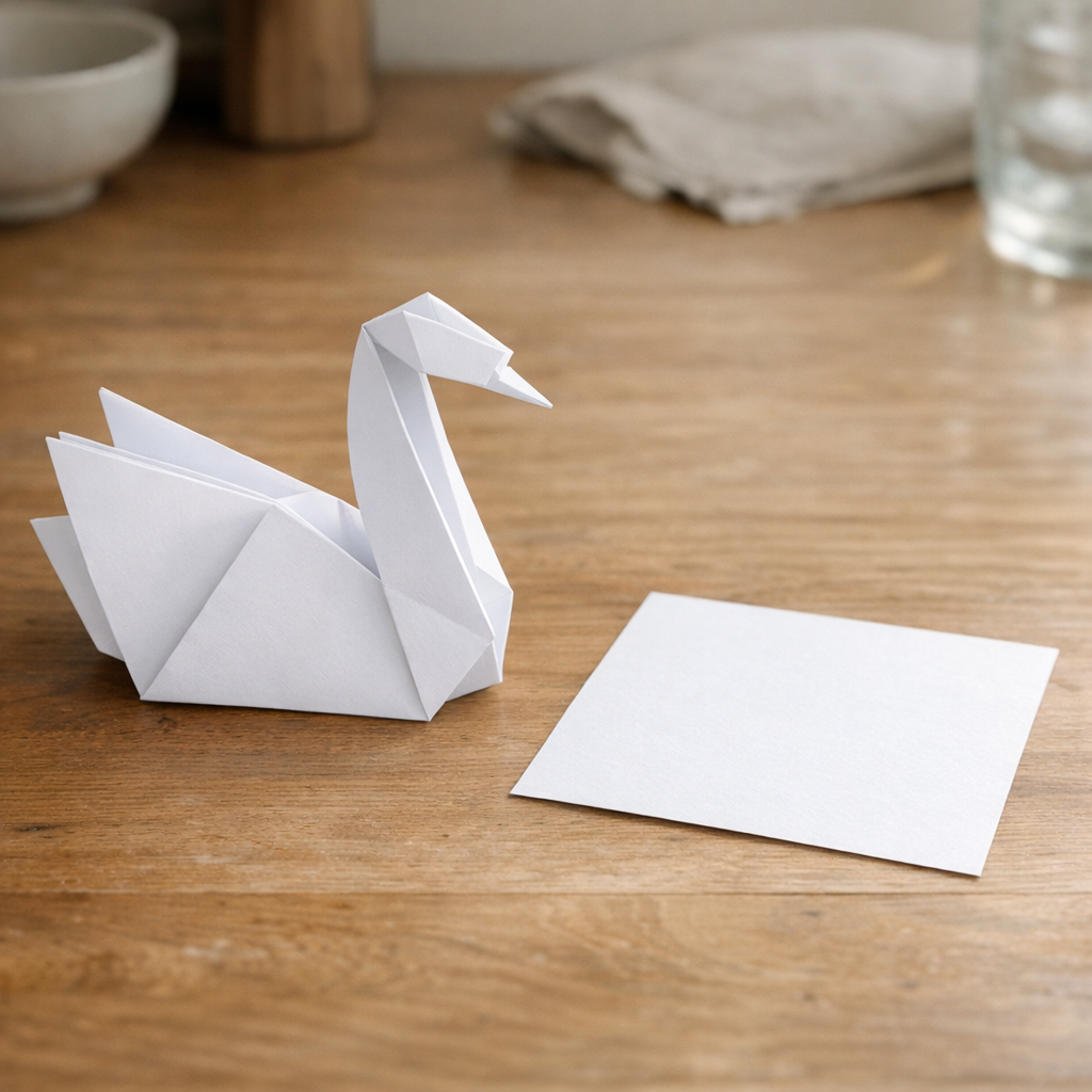 Origamie Cygne : un pliage Facile et élégant à faire