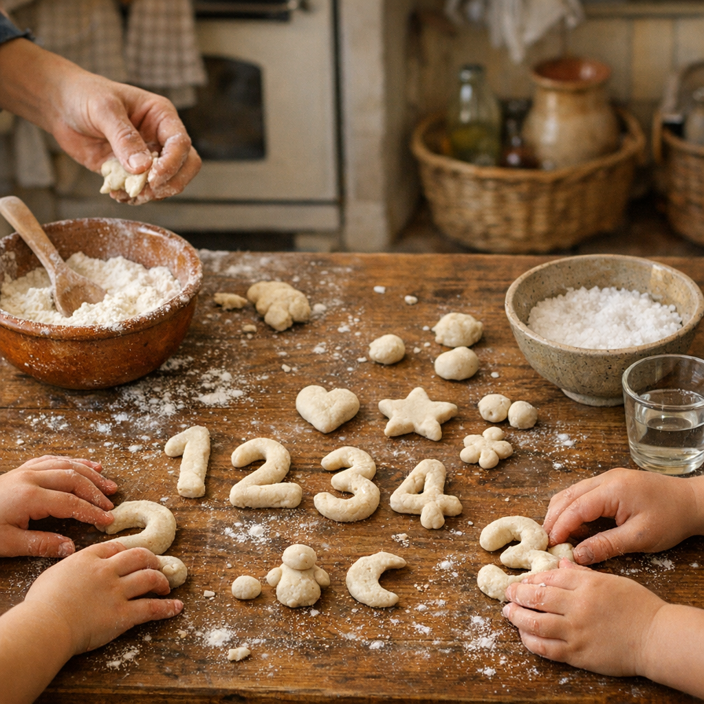 La pâte à sel facile pour enfant se prépare en 3 étapes