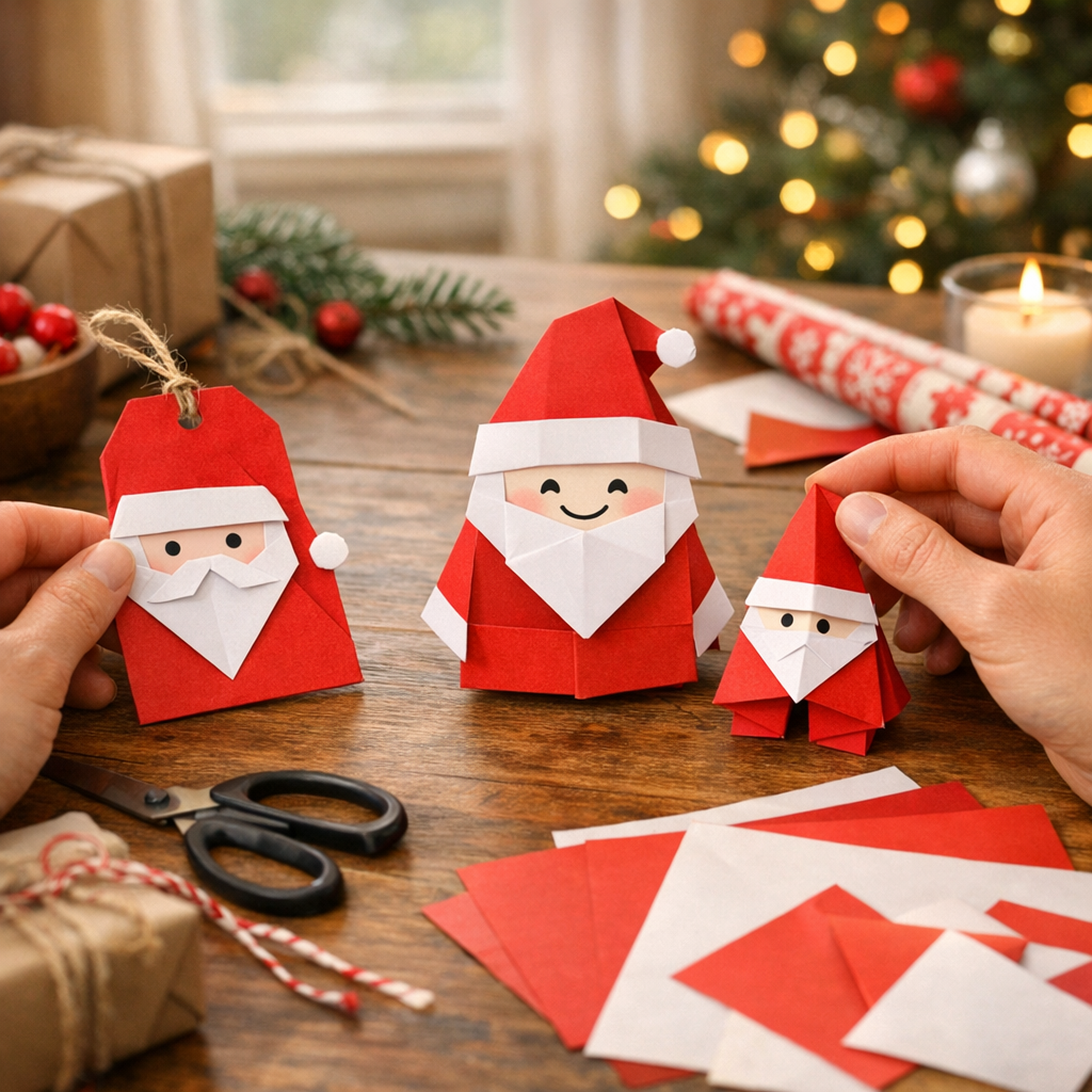 Quel Père Noël Origami faire selon l’usage et le niveau ?