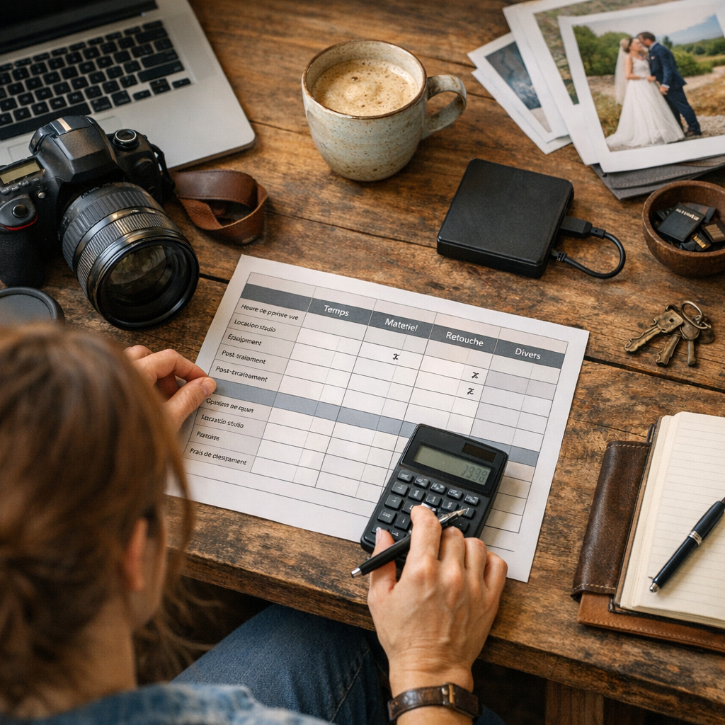 4 — Shooting photo prix : le seul tableau utile pour estimer son budget