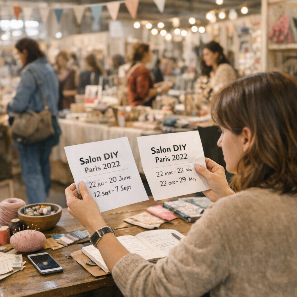 Pourquoi certaines sources donnent-elles des dates différentes pour le salon DIY parisien 2022 ?