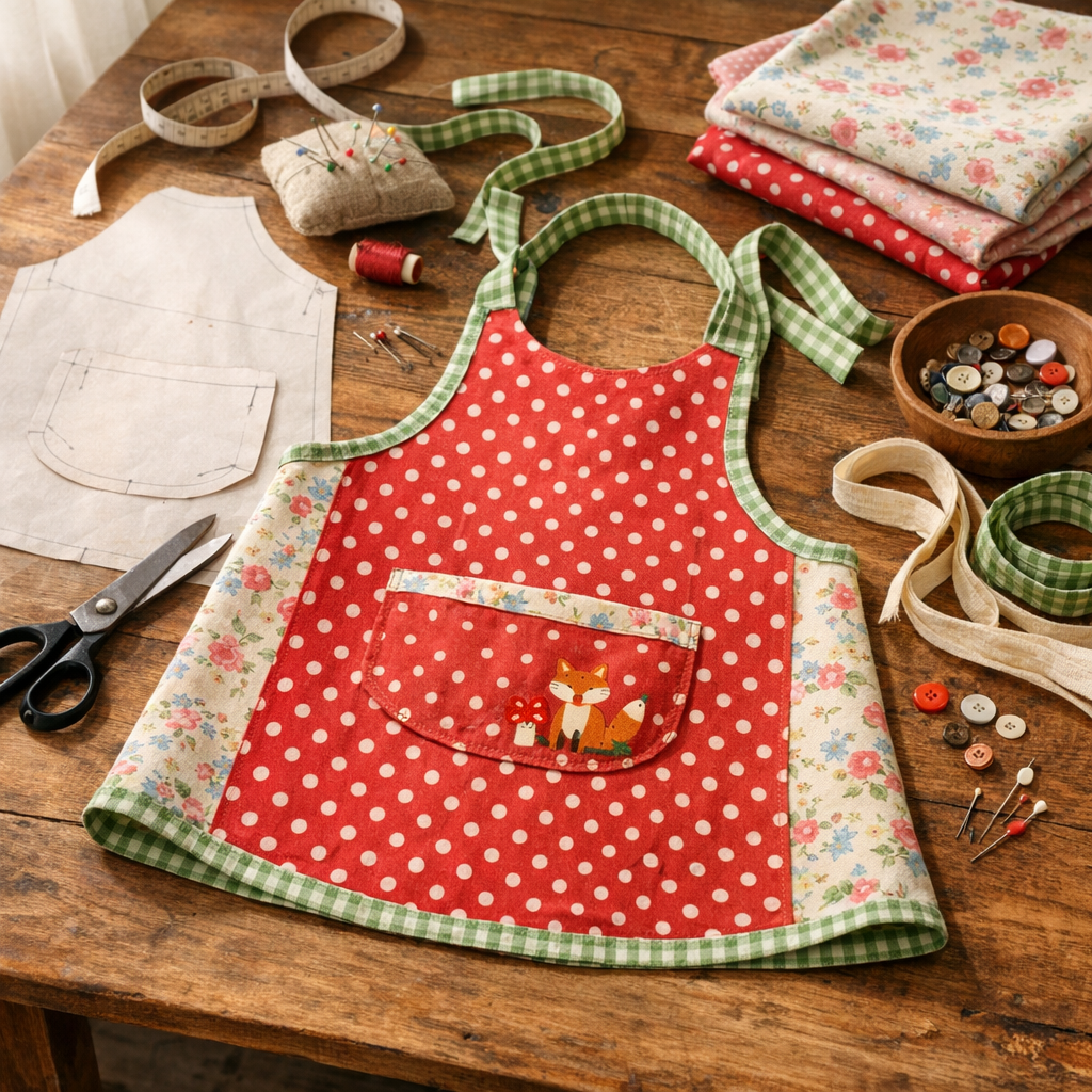 Quel tutoriel choisir pour coudre un tablier enfant simple ?