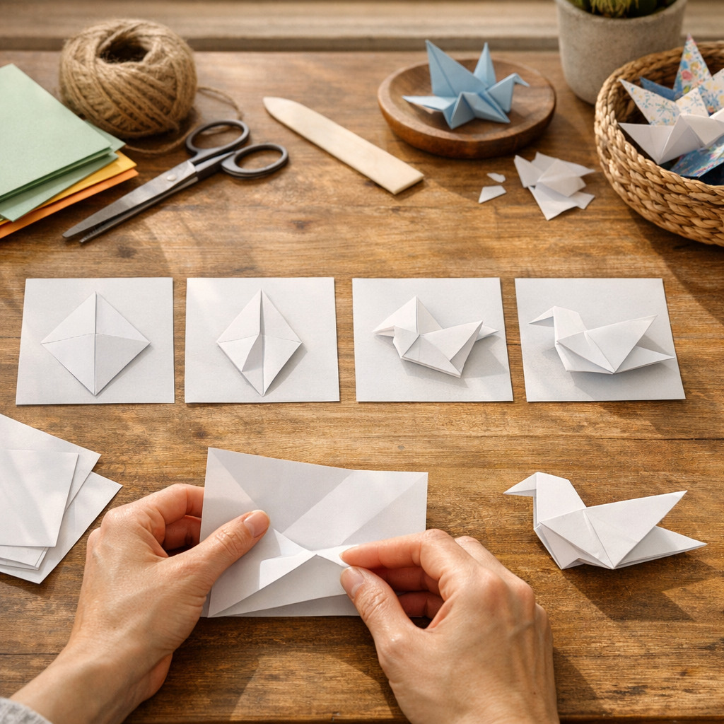 Comment faire un oiseau en origami facile : les étapes sans perdre la symétrie
